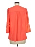 Brixon Ivy 100% Polyester Orange 3/4 Sleeve Blouse Size M - photo 2