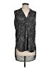 Banana Republic 100% Polyester Gray Sleeveless Blouse Size S - photo 1