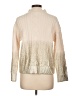 Ann Taylor Metallic Ivory Turtleneck Sweater Size L - photo 2