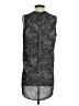 Banana Republic 100% Polyester Gray Sleeveless Blouse Size S - photo 2