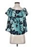 Maeve Teal Short Sleeve Blouse Size XS - photo 1