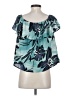 Maeve Teal Short Sleeve Blouse Size XS - photo 2
