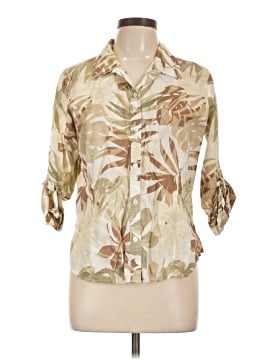 Caribbean Joe 3/4 Sleeve Button Down Shirt