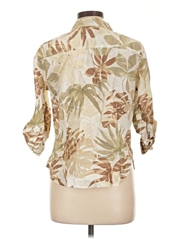 Caribbean Joe 3/4 Sleeve Button-Down Shirt (view 2)