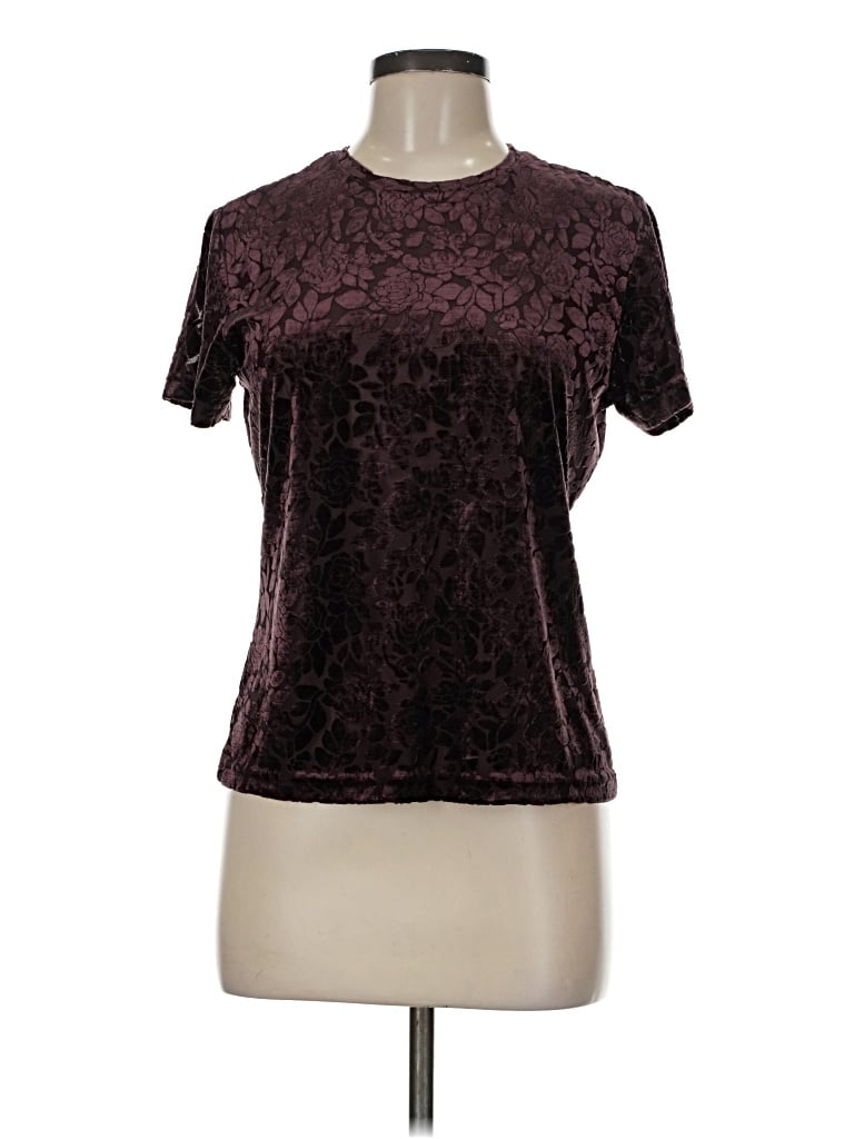 Pre-owned Banana Republic Active T-shirt In Burgundy