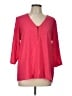 Express Pink 3/4 Sleeve Blouse Size L - photo 1