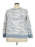 Splendid Camo Blue Sweatshirt Size XXL - photo 1