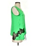 Helmut Lang 100% Viscose Green Sleeveless Blouse Size S - photo 4