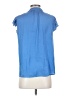 Current Air 100% Polyester Blue Short Sleeve Blouse Size XS - photo 2