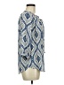 Q&A 100% Polyester Blue 3/4 Sleeve Blouse Size M - photo 4