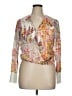 Tiny 100% Rayon Silver 3/4 Sleeve Blouse Size XL - photo 1