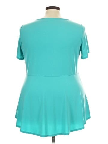 Susan Graver Short Sleeve Blouse (view 2)