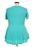 Susan Graver Teal Short Sleeve Blouse Size 2X - photo 2
