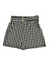 Shein Houndstooth Black Shorts Size 6 - photo 1