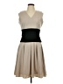 Calvin Klein Color Block Gray Cocktail Dress Size 10 - photo 1