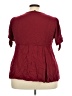 Torrid Burgundy Short Sleeve Blouse Size 2X Plus (2) - photo 2