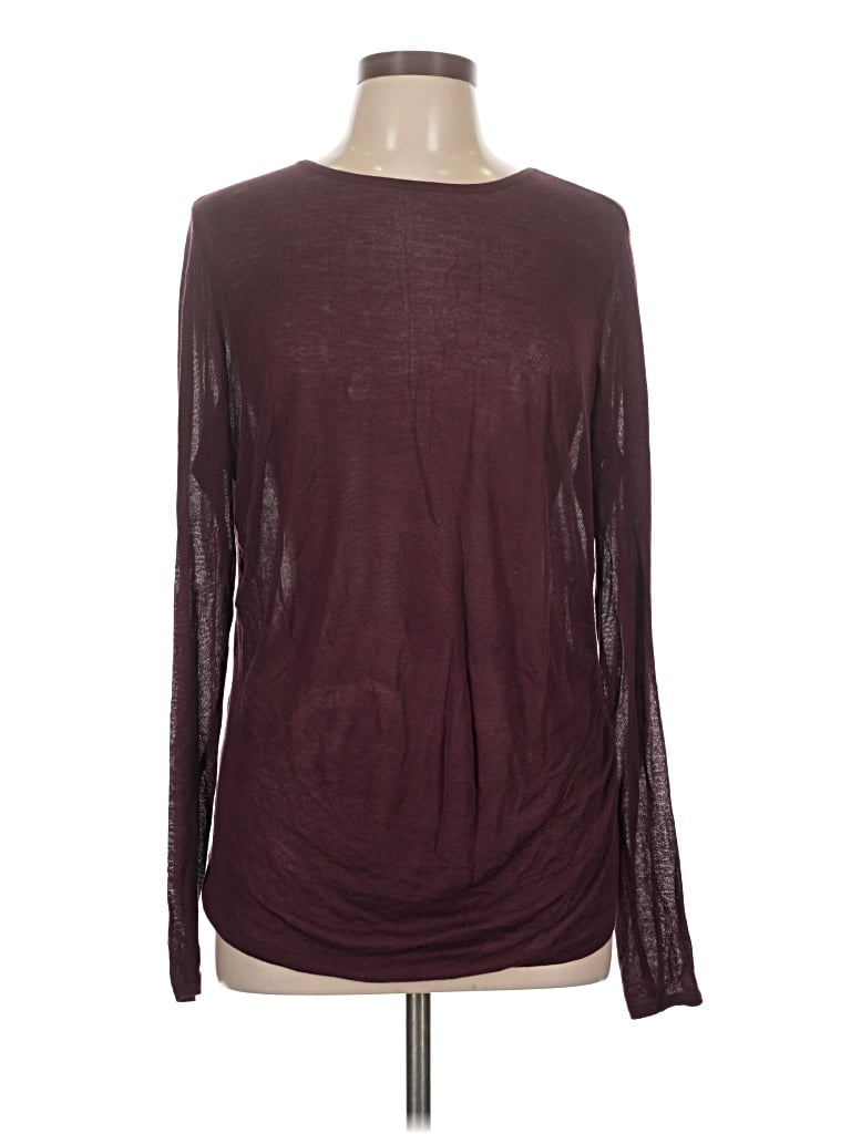 Pre-owned Asos Design Cardigan Sweater In Burgundy