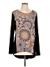 Spense Black Long Sleeve Blouse Size L - photo 1
