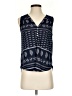Lucky Brand Blue Sleeveless Blouse Size S - photo 1