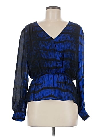 Parker Long Sleeve Silk Top (view 1)