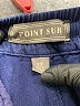 Point Sur 100% Cotton Solid Blue Track Pants Size 12 - photo 7