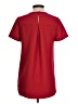 Madewell 100% Polyester Red Short Sleeve Top Size XS - photo 2