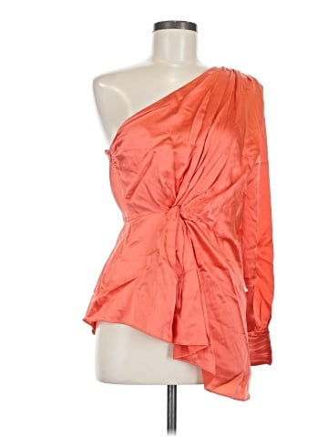 Cinq à Sept Long Sleeve Silk Top (view 1)