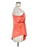 Cinq à Sept 100% Silk Orange Long Sleeve Silk Top Size M - photo 4