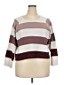 Pinque Stripes Burgundy Pullover Sweater Size XXL - photo 1