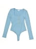 Bar III Blue Bodysuit Size S - photo 1
