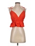 Sim & Sam 100% Cotton Orange Red Sleeveless Blouse Size S - photo 1
