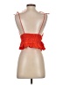 Sim & Sam 100% Cotton Orange Red Sleeveless Blouse Size S - photo 2