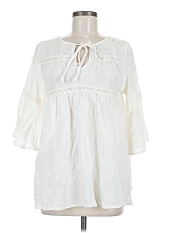 Easel 3/4 Sleeve Blouse (view 1)