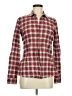 Theory Plaid Red Long Sleeve Button-Down Shirt Size M - photo 1