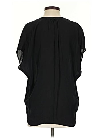 Vince. Short Sleeve Silk Top (view 2)