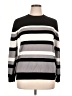 Rafaella Stripes Gray Pullover Sweater Size XL - photo 1
