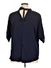 Unbranded Blue Short Sleeve Blouse Size XL - photo 2