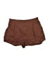 STAUD 100% Cotton Solid Brown Shorts Size M - photo 1