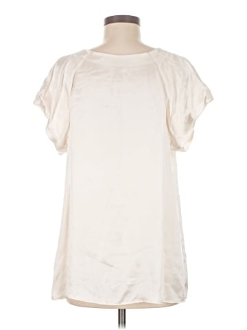 Anne Fontaine Short Sleeve Silk Top (view 2)