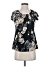 Liz McCoy Black Short Sleeve Blouse Size S - photo 1