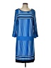 Rafaella Stripes Blue Casual Dress Size L - photo 1