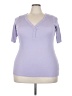 Torrid Purple Short Sleeve Top Size 3X Plus (3) - photo 1