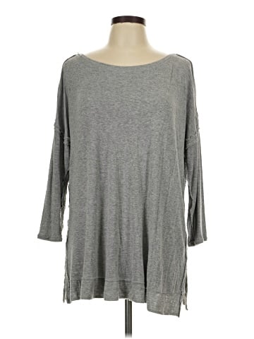 Bordeaux 3/4 Sleeve Top (view 1)