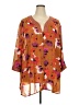 Maggie Barnes 100% Polyester Orange 3/4 Sleeve Blouse Size 4X - photo 1