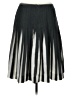 J.Crew 100% Polyester Graphic Black Casual Skirt Size 4 - photo 2