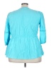 Lane Bryant Teal 3/4 Sleeve Blouse Size 22 - photo 2