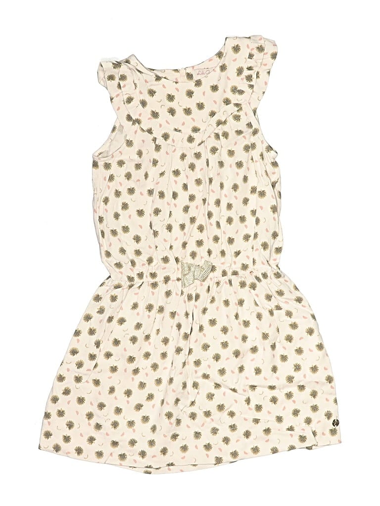 Pre-owned Lili Gaufrette Kids' Dress In Ivory