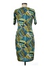 Lularoe Print Teal Casual Dress Size M - photo 2