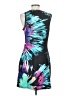 Unbranded Graphic Teal Cocktail Dress Size S (estimated) - photo 2