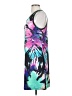 Unbranded Graphic Teal Cocktail Dress Size S (estimated) - photo 5